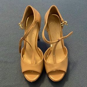 Jessica Simpson 4in Peep Toe Straps Women’s Size 7.5